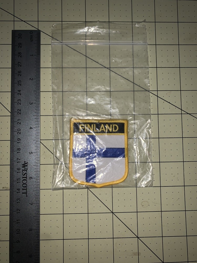 Finland shoulder Patch. New Pre-Owned
