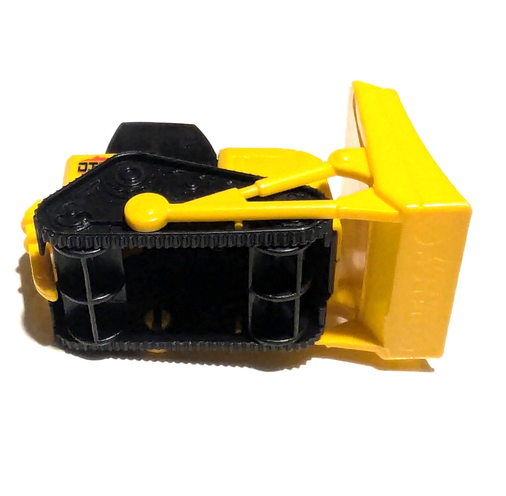 Micro Mini Construction Vehicle Bulldozer Yellow DIG Plastic