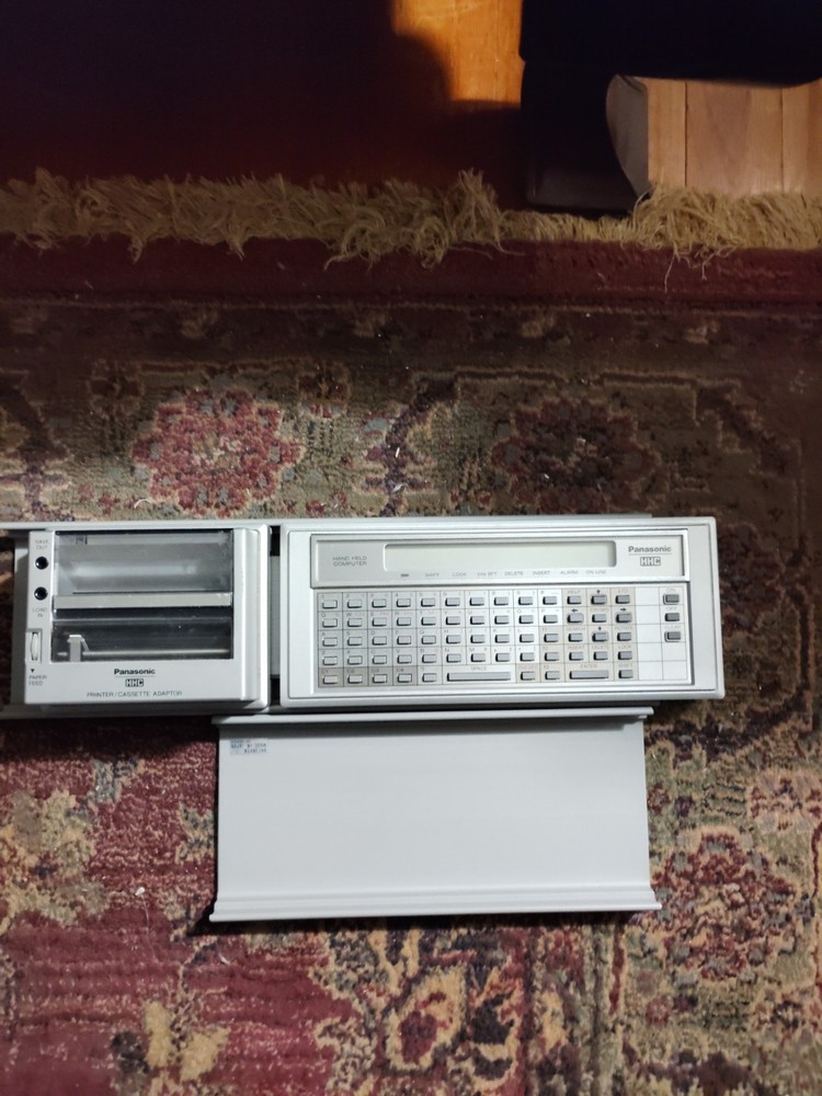 Vintage Panasonic HHC Computer w/ Printer & Cover Untested
