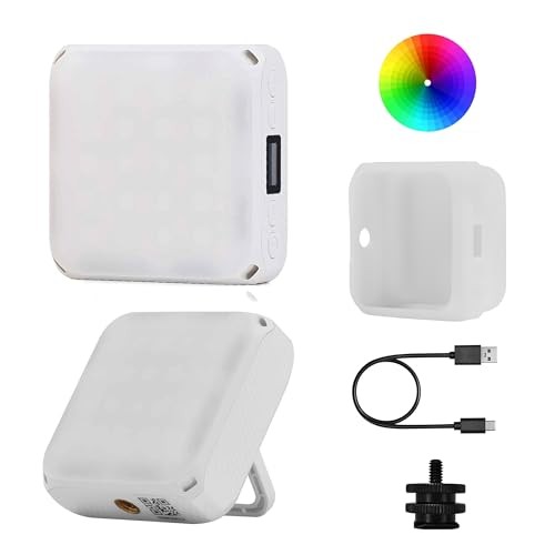 VS5 R Magnetic RGB LED Video Light with Soft Diffuser, Small Panel Light White