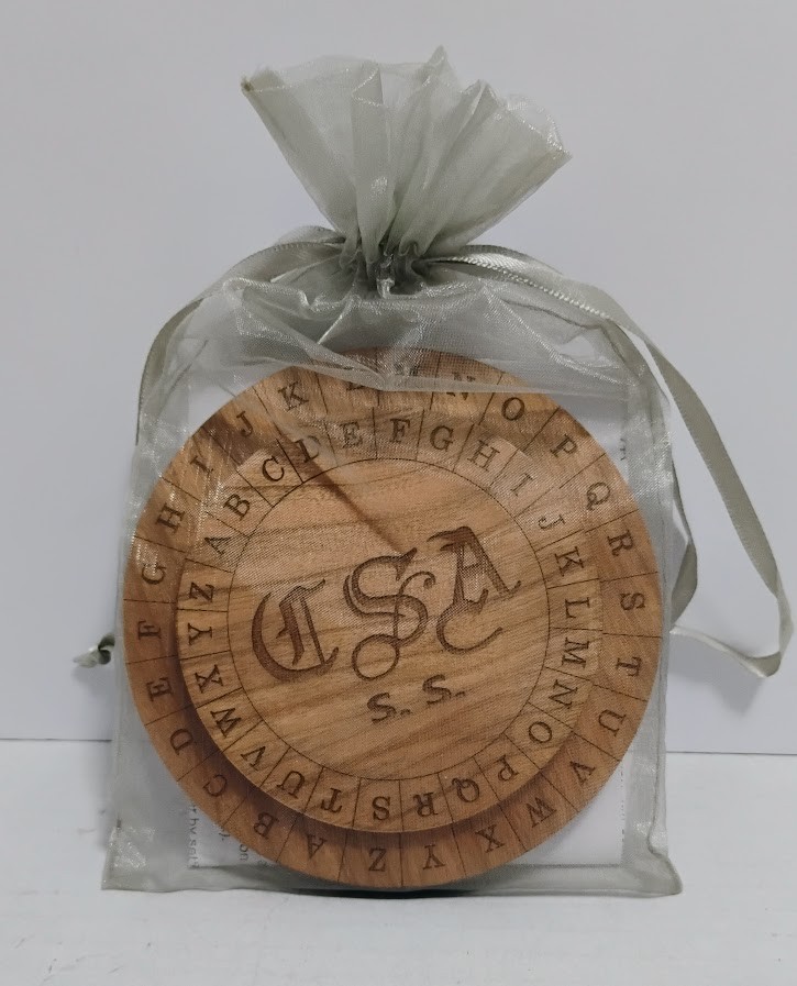 CREATIVE CRAFTHOUSE CONFEDERATE ARMY HANDMADE WOOD CIPHER DECODER MADE IN USA