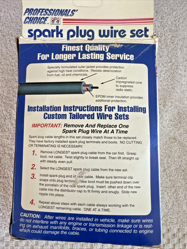 Professionals Choice Spark Plug Wire Set #4652