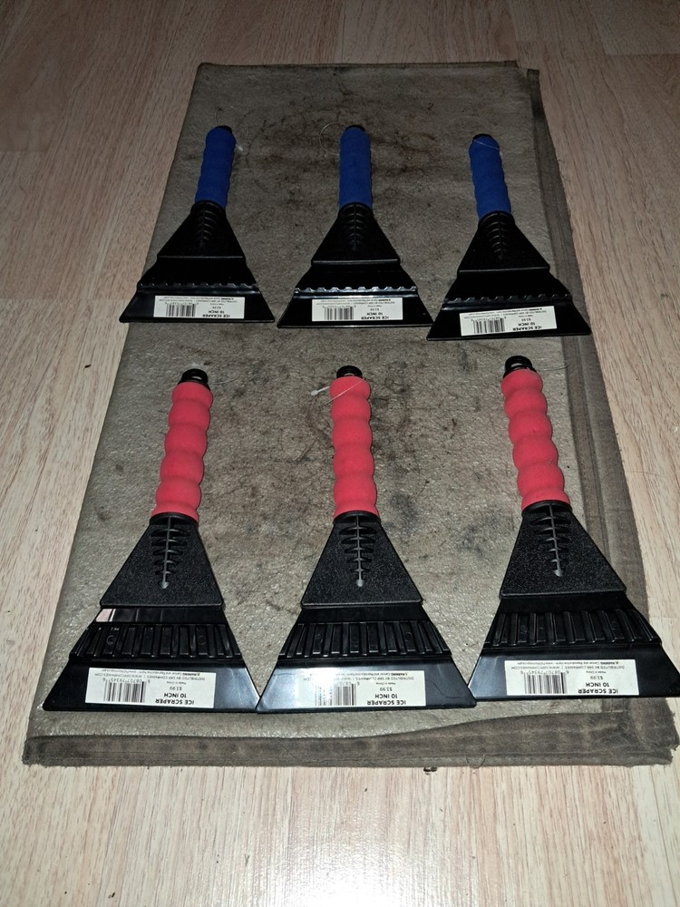 Hand Held Ice Scrapers ( 6 Pack )