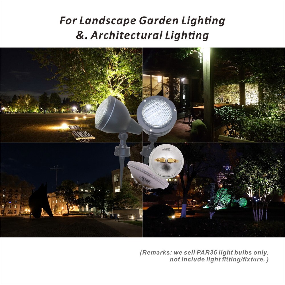 10 Pack LED Light PAR36 12V 9W=50W Halogen Bulb,Waterproof,Multi-purpose Base