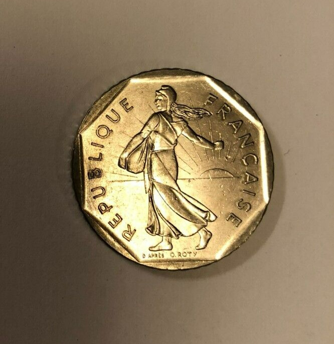 2 Francs French Coin 1980