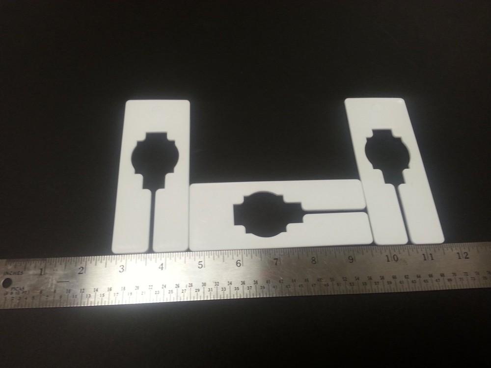 White Plastic 80 Blank Rectangular Size Dividers for Retail Clothing Racks
