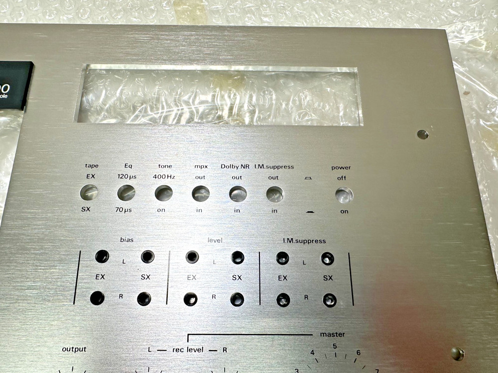 Nakamichi 600 Cassette Deck Face Panel