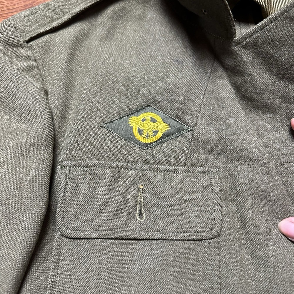 WWII U.S. Army 4th Service Jacket Goodall Co Technical Sergeant Flap Pocket
