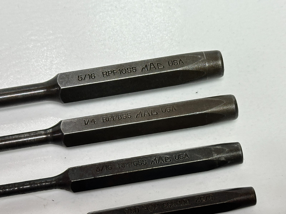 MAC Tools USA SRPP6KSS 6pc Roll Pin Punch Set w/ Kit Bag