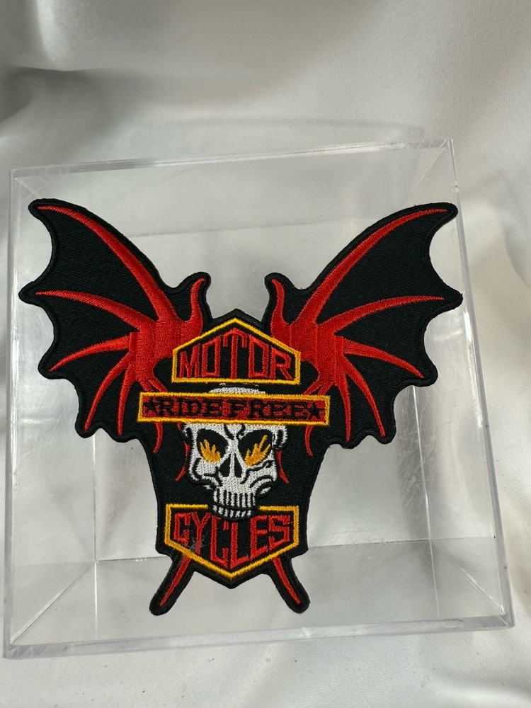 Ride Free Motorcycles Winged Skull Patch