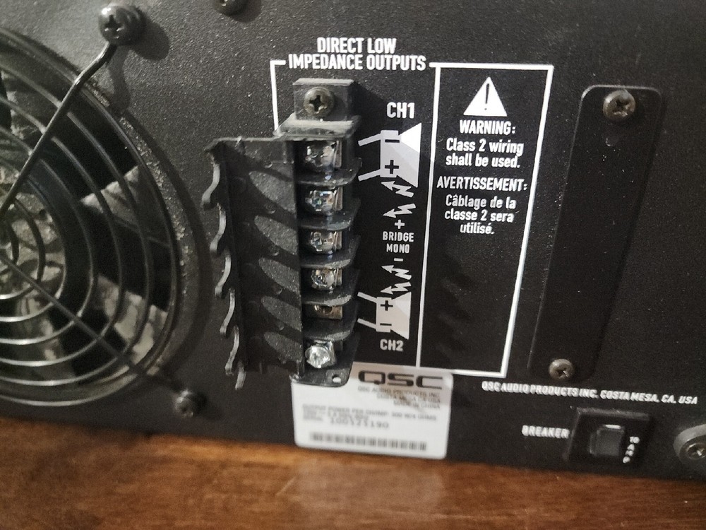 QSC ISA 280 Professional Amplifier