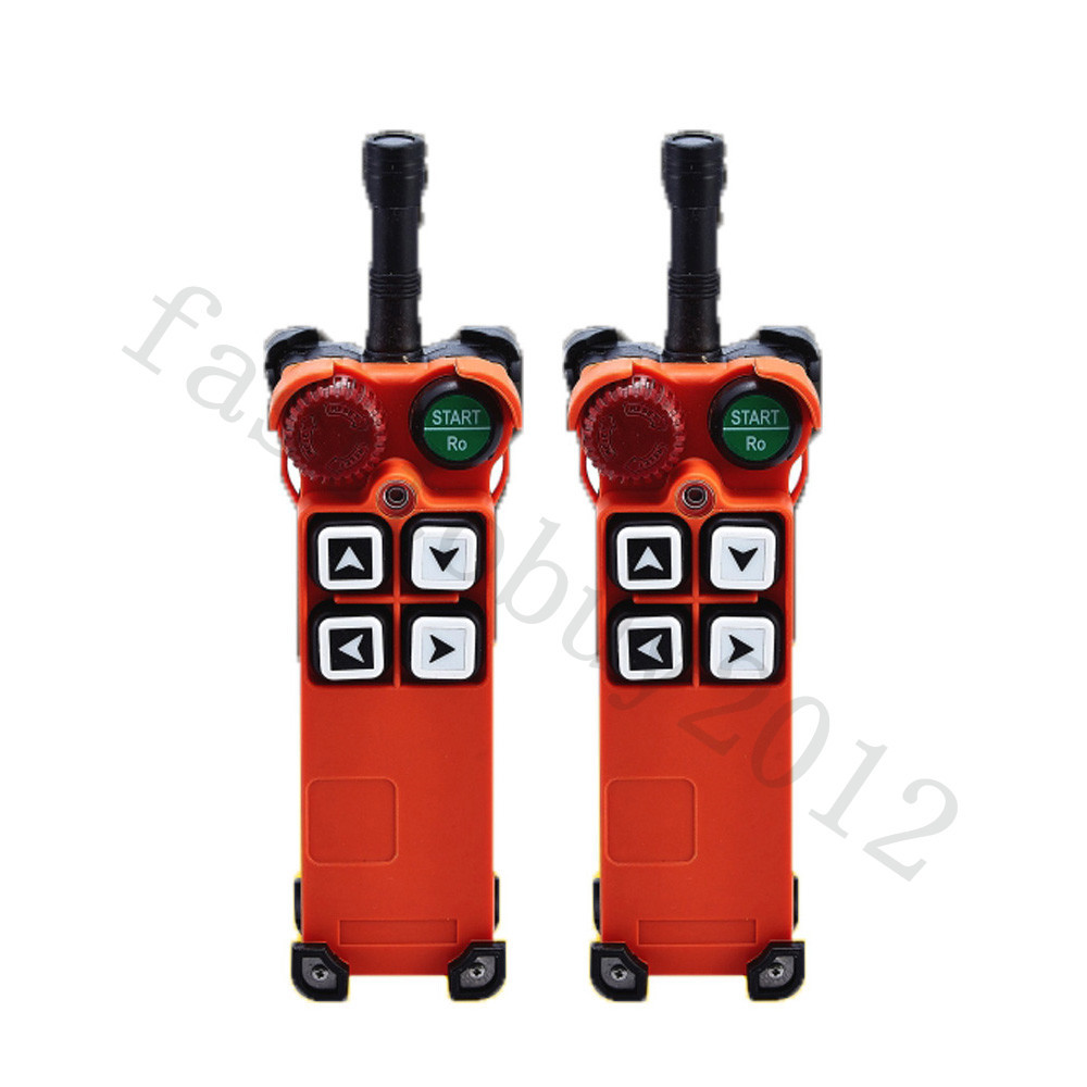 Transmitter+Receiver Radio Industrial Wireless Remote Control Crane 4 Buttons