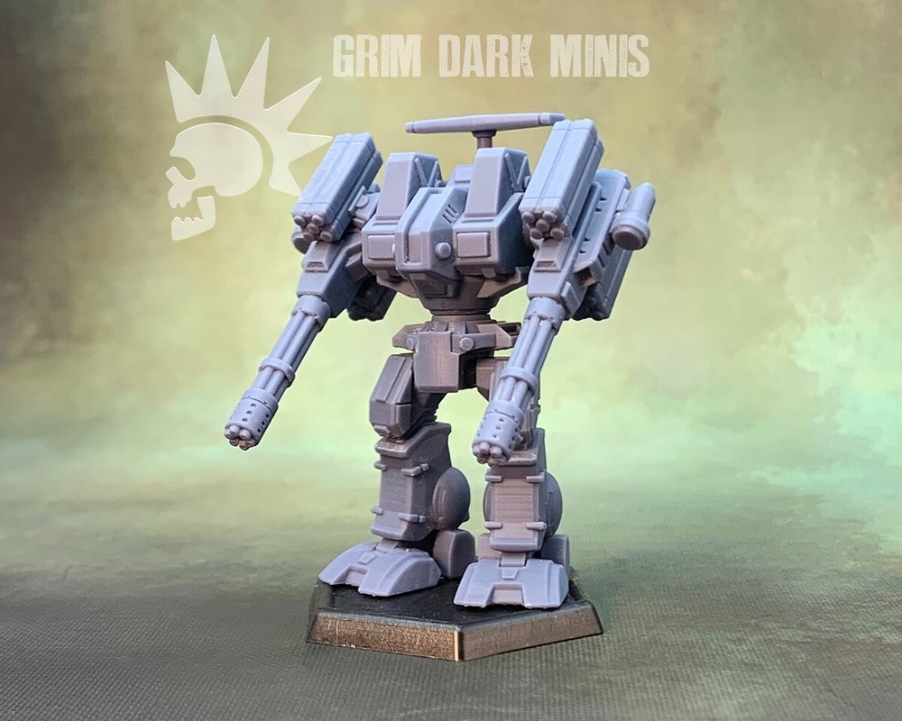 Battletech Scale - Super Rifleman proxy mech (retro style)