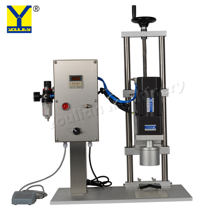 QDX-450 Semi-Auto Penumatic Desktop Round Plastic Screw Bottle Capping Machine