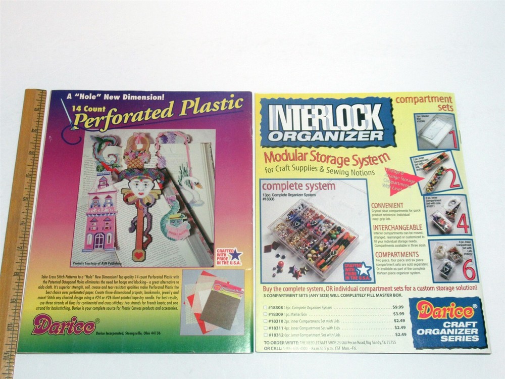 Lot 10 Vtg Plastic Canvas + Quick & Easy Pattern Magazines Pattern dollhouse