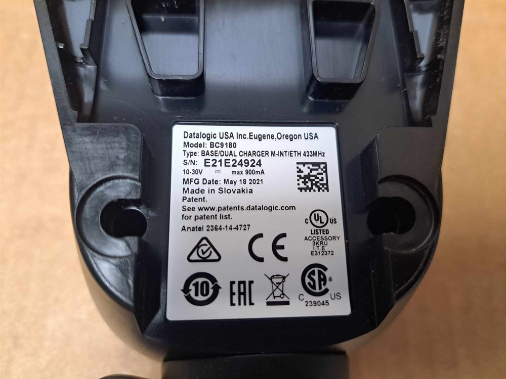 DataLogic PowerScan Base/Dual Charger Model BC9180