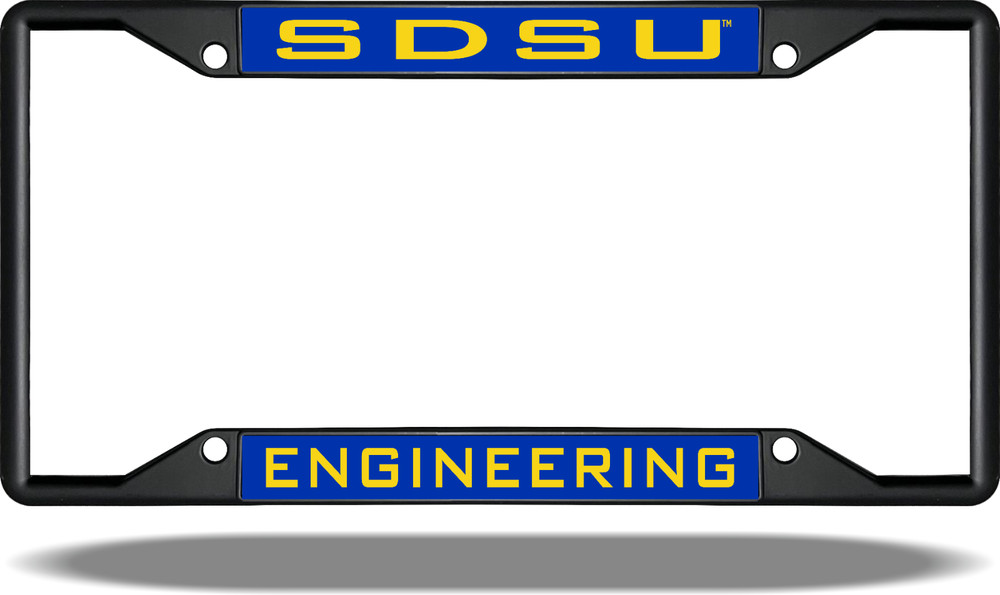 SDSU ENGINEERING Black License Plate Frame