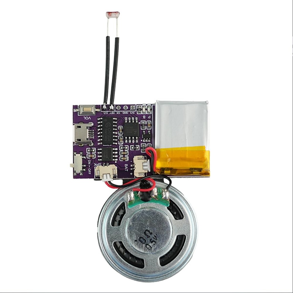 MP3 Music Sound Chips Voice Module Light Sensor Control Activated16 MB Sound ...
