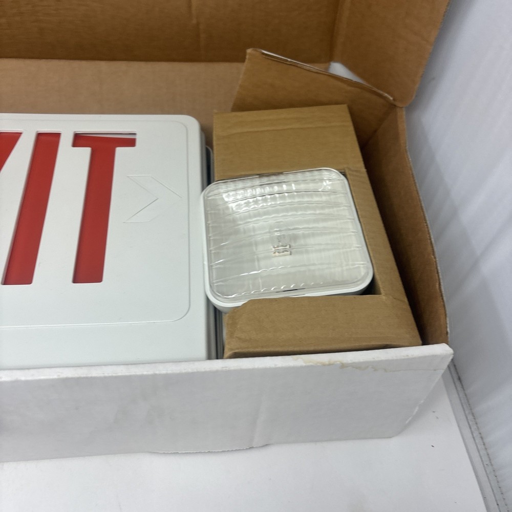 Emergency Light Exit Sign 1-Pack Exit Combo with Battery Backup Commercial - NEW