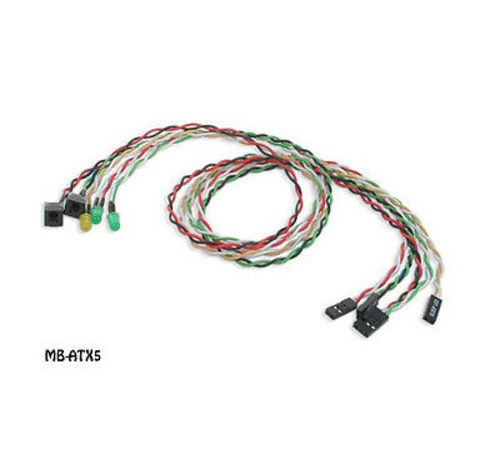 Replacement Power Reset LED Wire Kit for PC ATX Case Front Bezel
