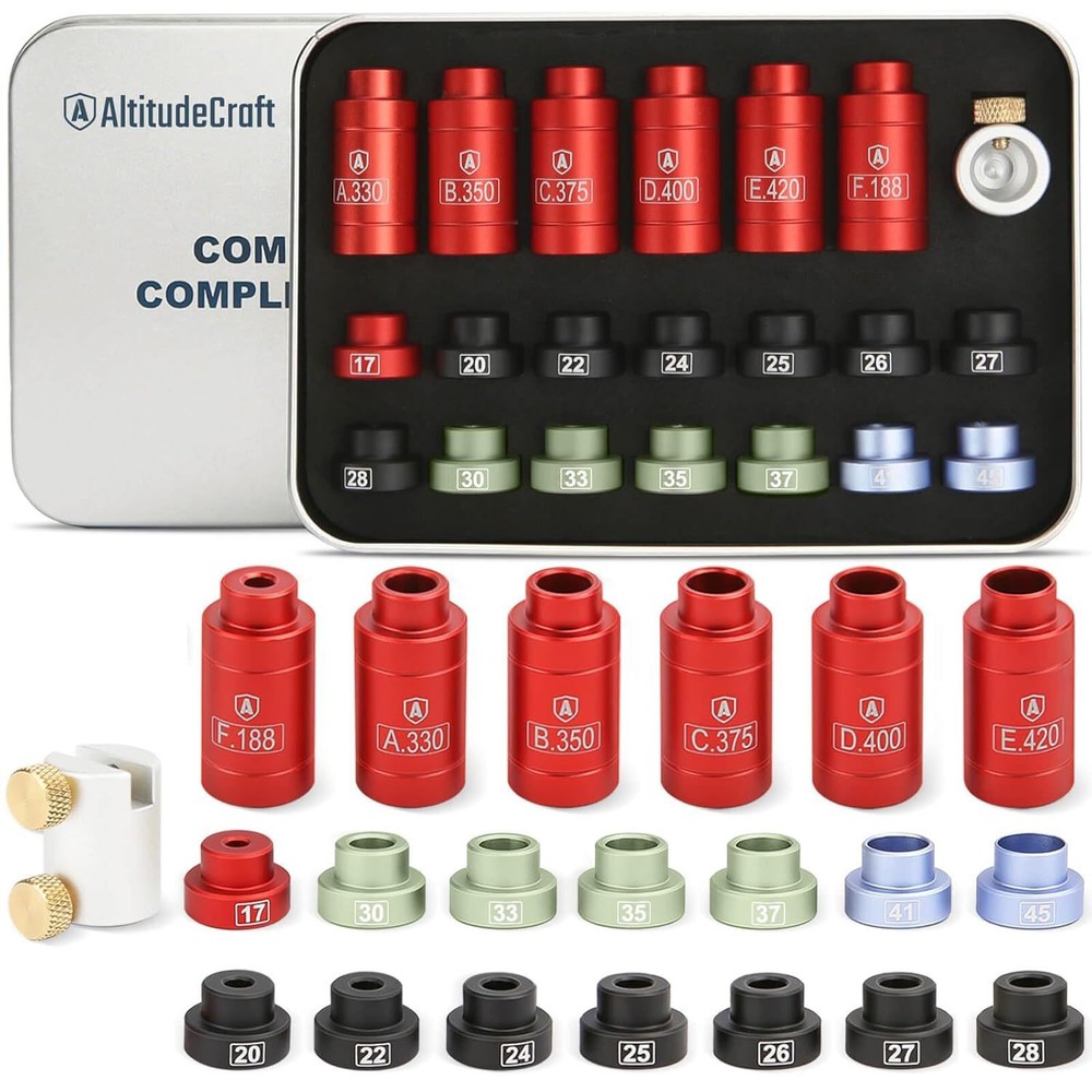 Bullet Comparator 21 PCS Set Kits w/ 14 Inserts Precision Ammo Reloading Supply