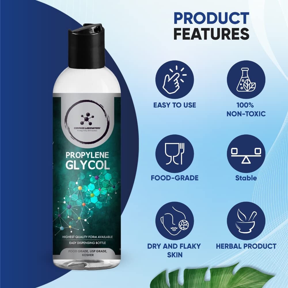 Compass Laboratory Propylene Glycol 2 Pack Bundle 500 ml