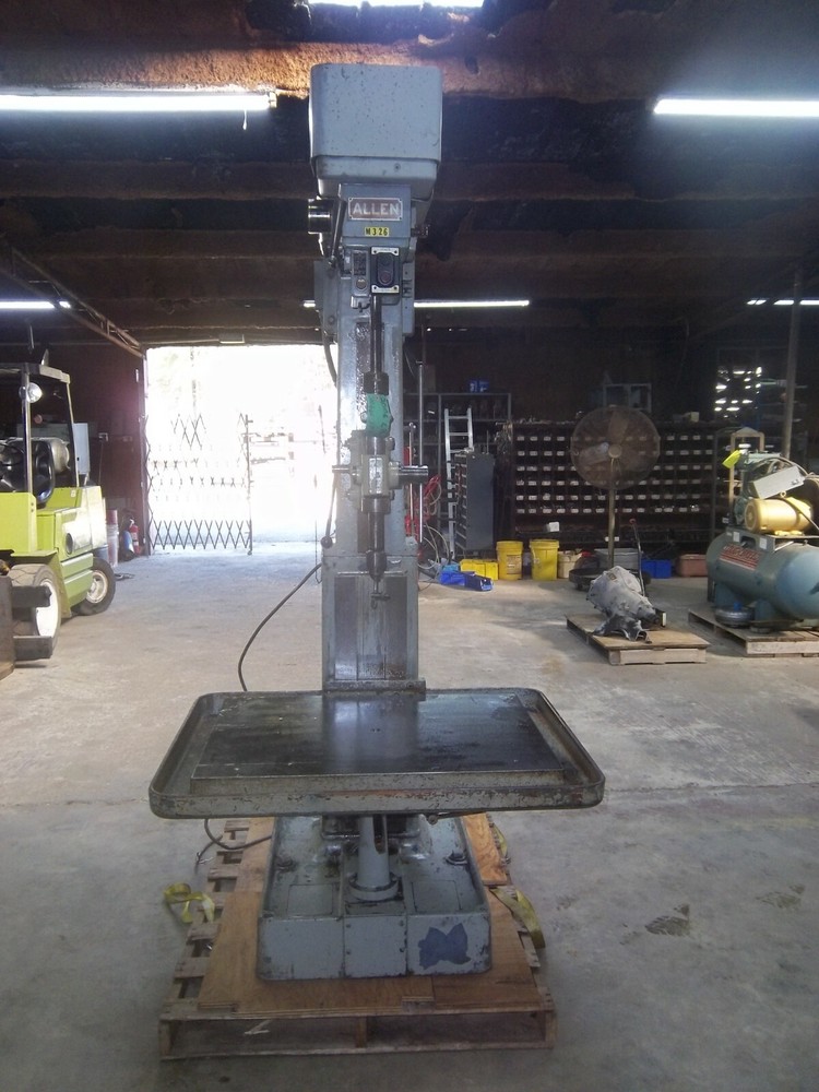 Allen Column Drill Press all Cast Iron Table  Variable Speed Sensitive
