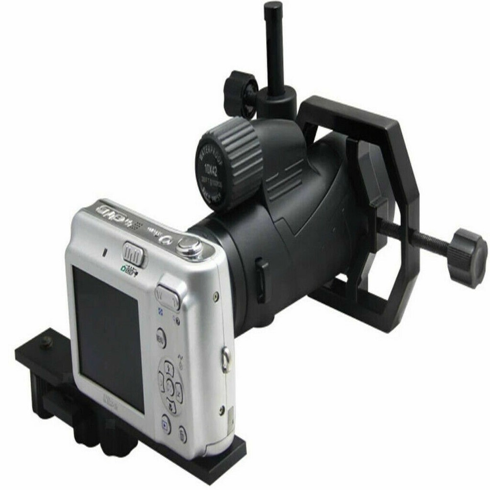 Camera Connection Telescope Scope Adapter+Phone Fixing Clip Holder
