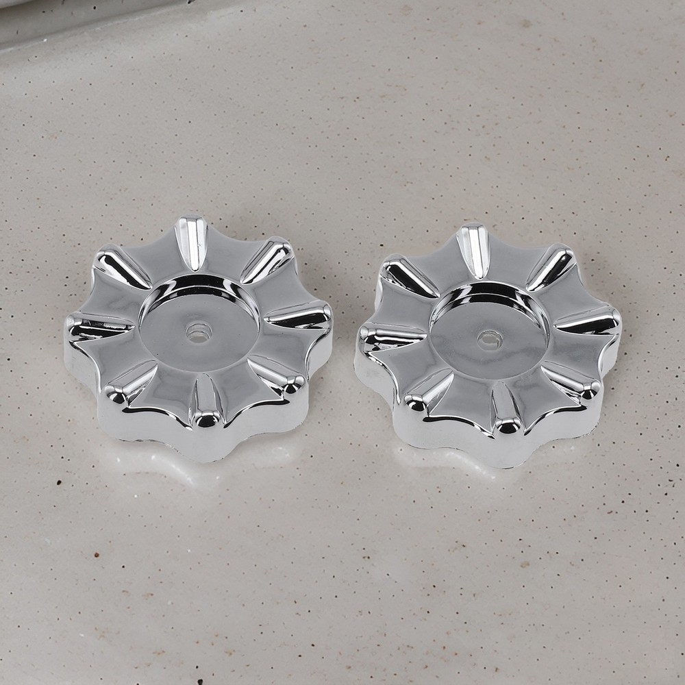 Easy to Operate Round Wheel Faucet Handle Knobs 2 Pack for Manifold Gauges
