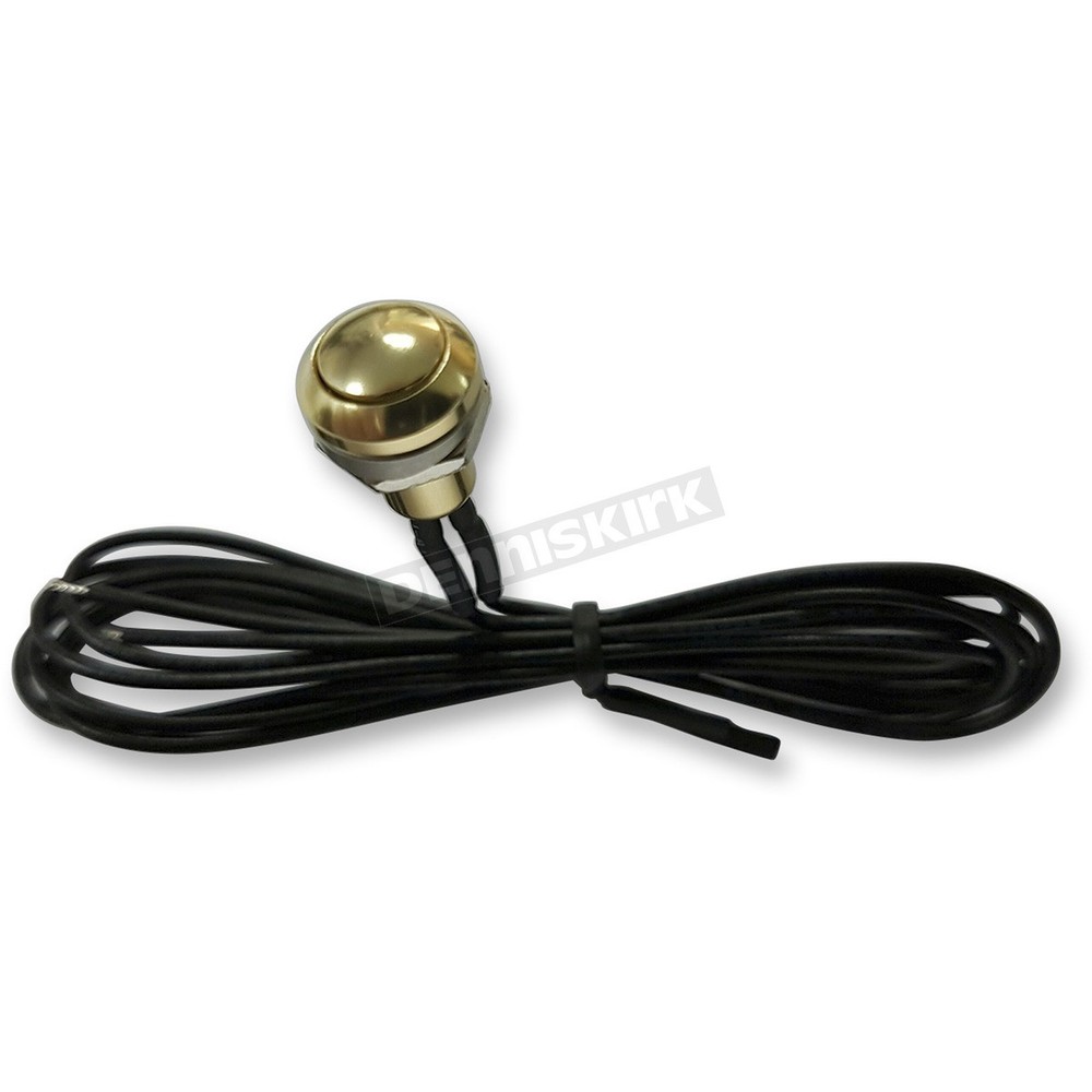 Drag Specialties Gold Mini Push Button Switch - 2106-0418