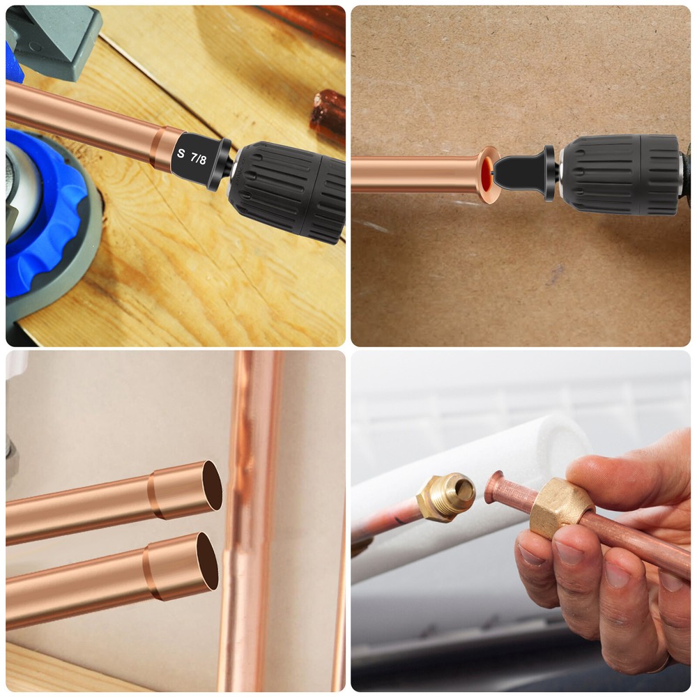 11pcs Swaging Tool Drill Bit Set 5 Flare Expanders + 6 Copper Pipe Expanders