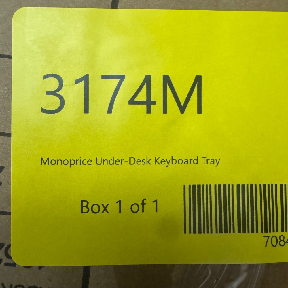 Adjustable Underdesk Keyboard Tray Black 24639