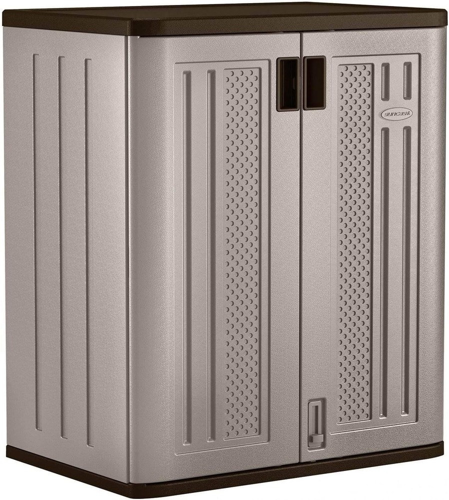36" Resin Base Garage Storage Cabinet Platinum