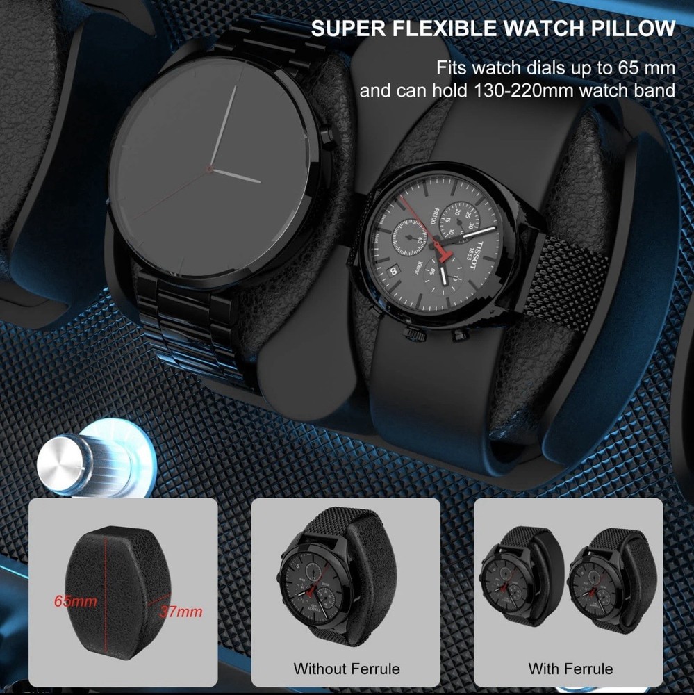 XTELARY 6-Watch Winder, Lockable, 4 Rotations