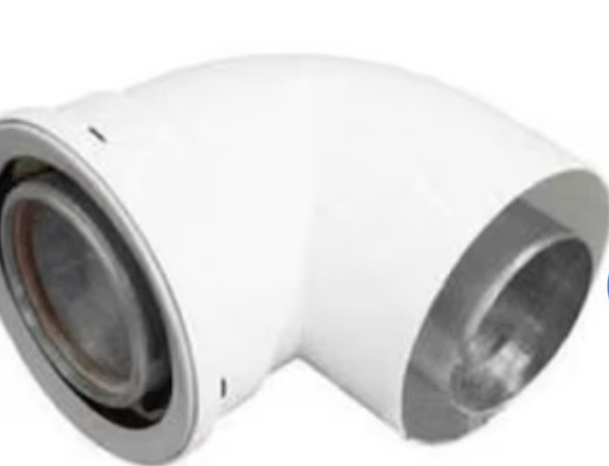 90° Vent Elbow 224063 224063C 3/5 Concentric Pipe Rinnai Tankless HVAC Vent