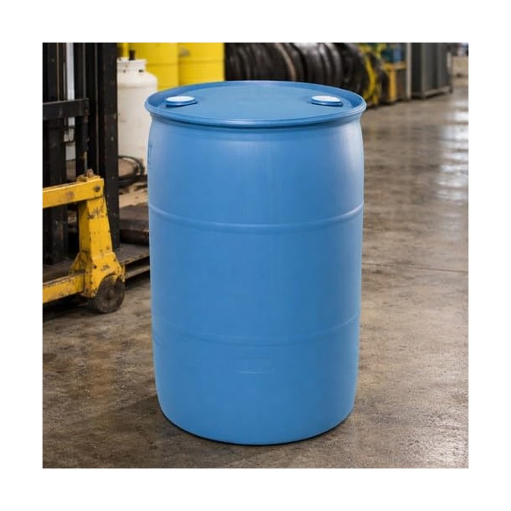 Bushman 55 Gallon Stackable Tight Head Drum - Closed Lid Blue