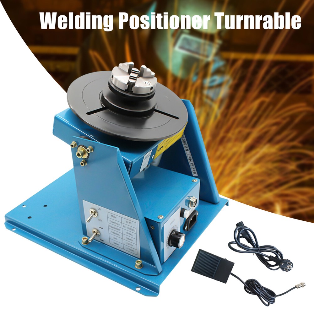 Rotary Welding Positioner Table with Adjustable Speed and Tilting Angle