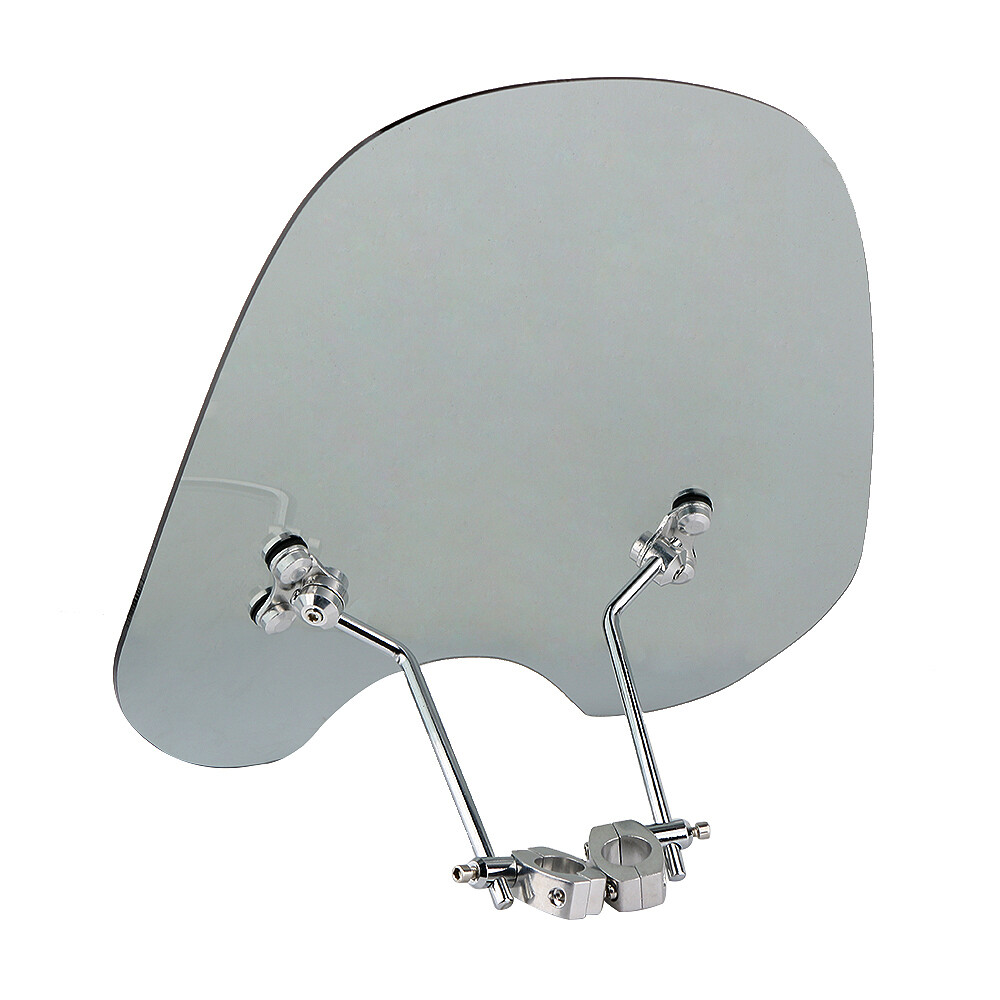 Universal 7/8'' 1'' Handlebars Motorcycle Windshield Windscreen For Honda Harley
