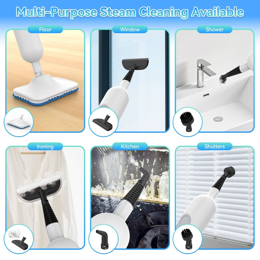 INSE 10-in-1 Multi-Function Steam Mop