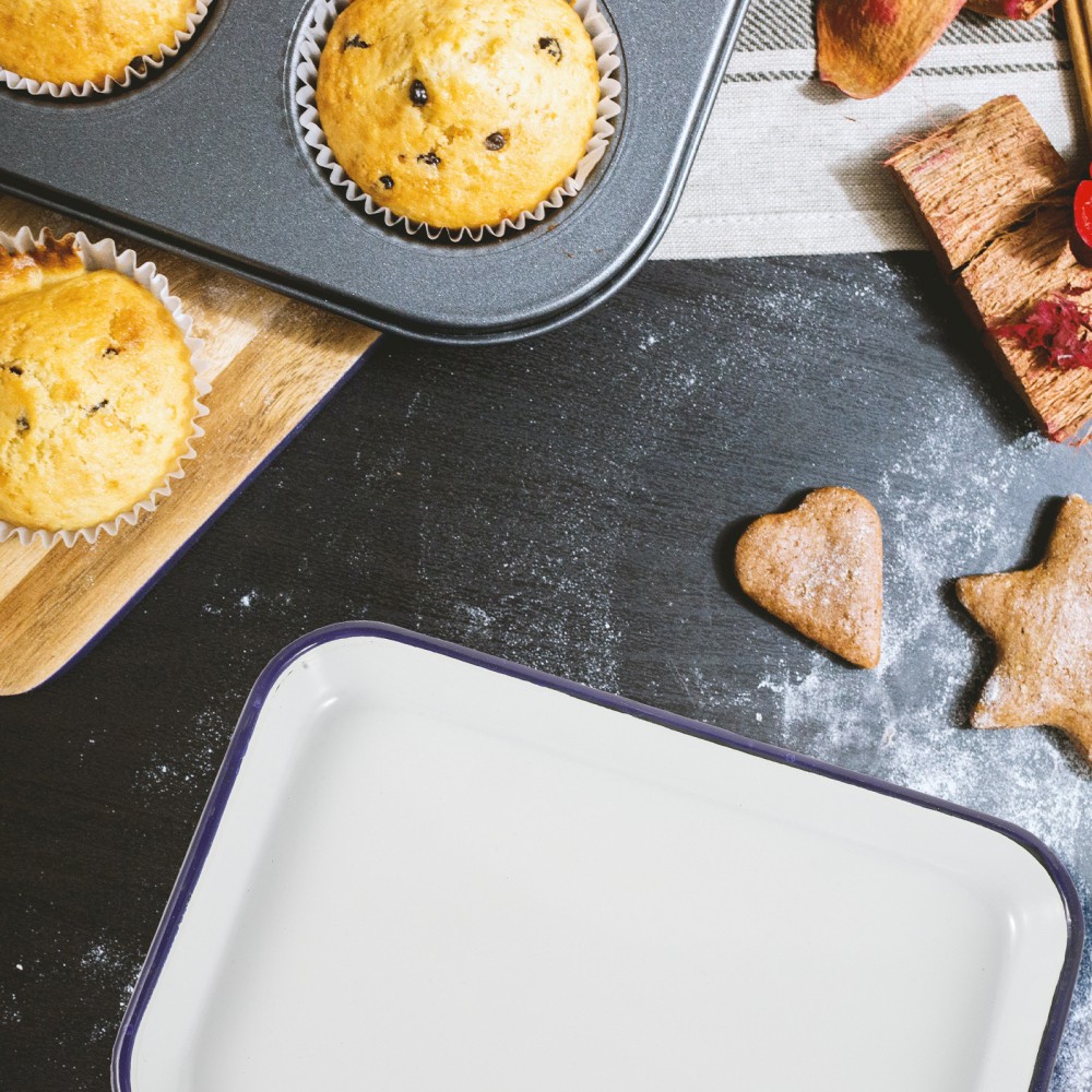 Enamel Baking Pan Rectangular Enamal Roasting Tins White Pans for Oven