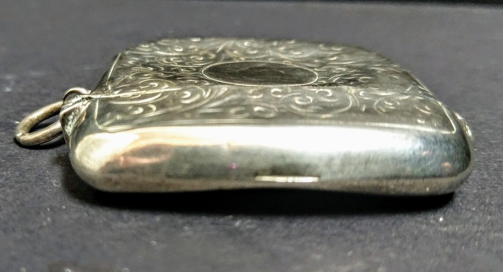 Edwardian Silver Vesta Case, Birmingham 1906
