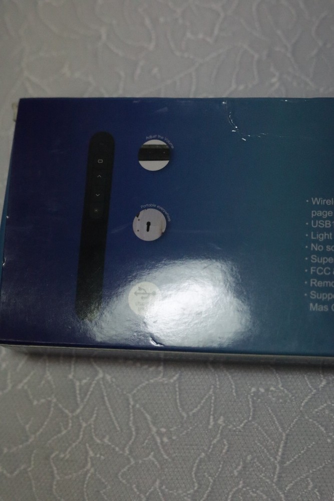 Black Slide Show Pointer Wireless Receiver Pointer for Device