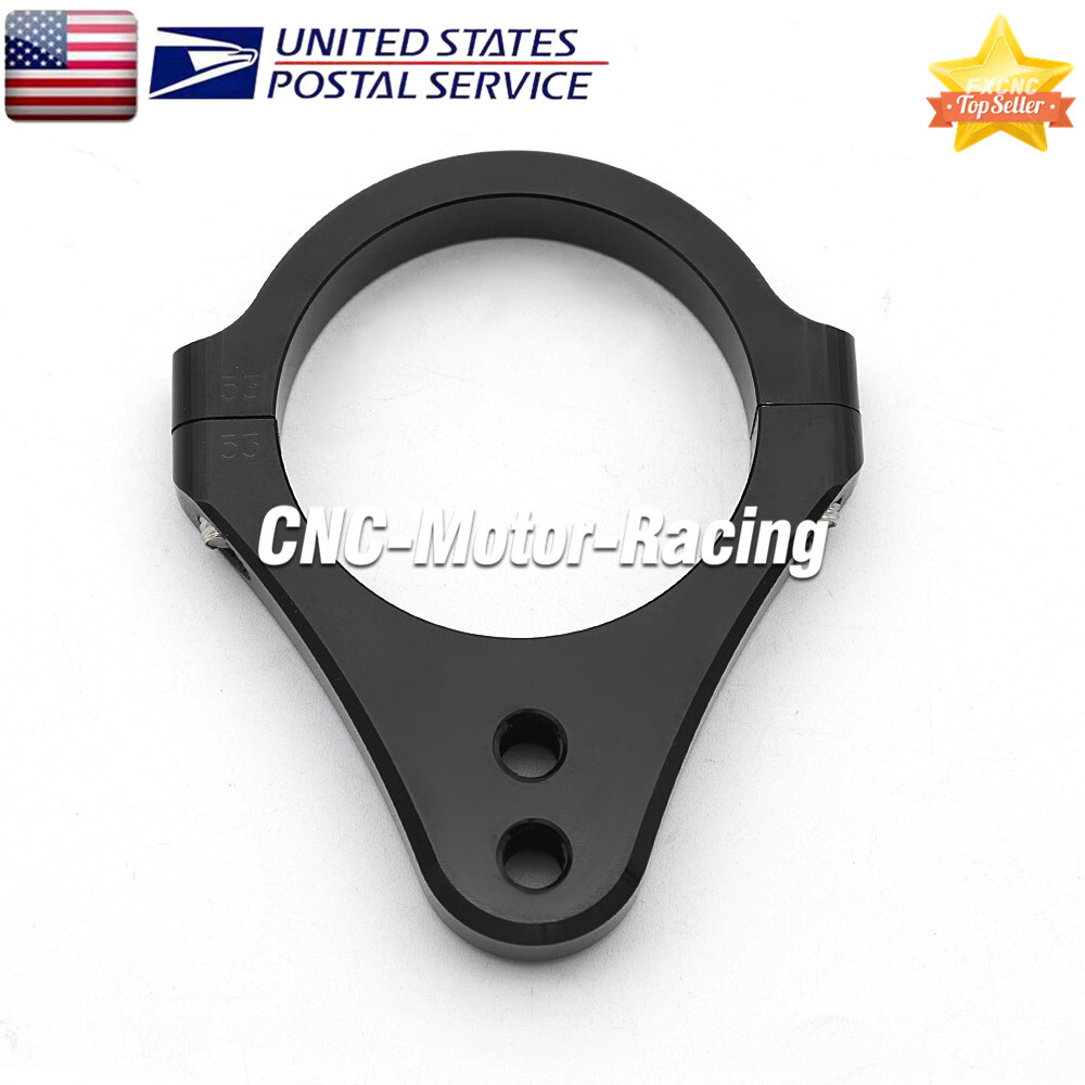 52mm CNC Universal Steering Damper Fork Frame Mount Clamp Bracket Holder Racing