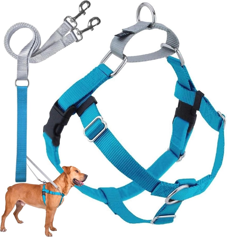 Freedom No Pull Dog Harness Adjustable Harness & Leash Set Easy Walking &