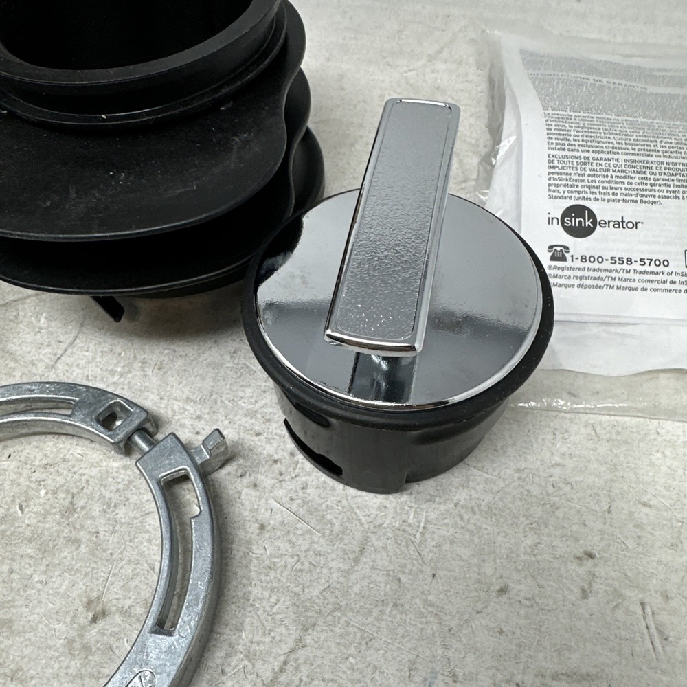 InSinkErator CCKIT-00A Evolution Batch Feed Adaptor Cover Control Kit, Black