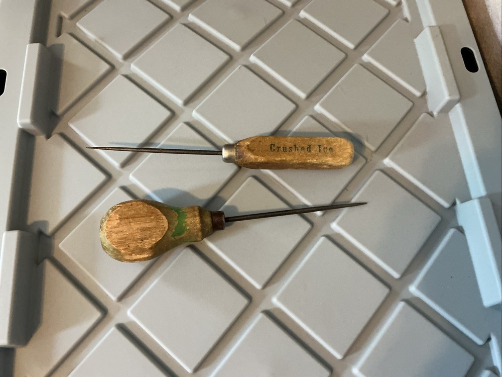 Two vintage ice picks