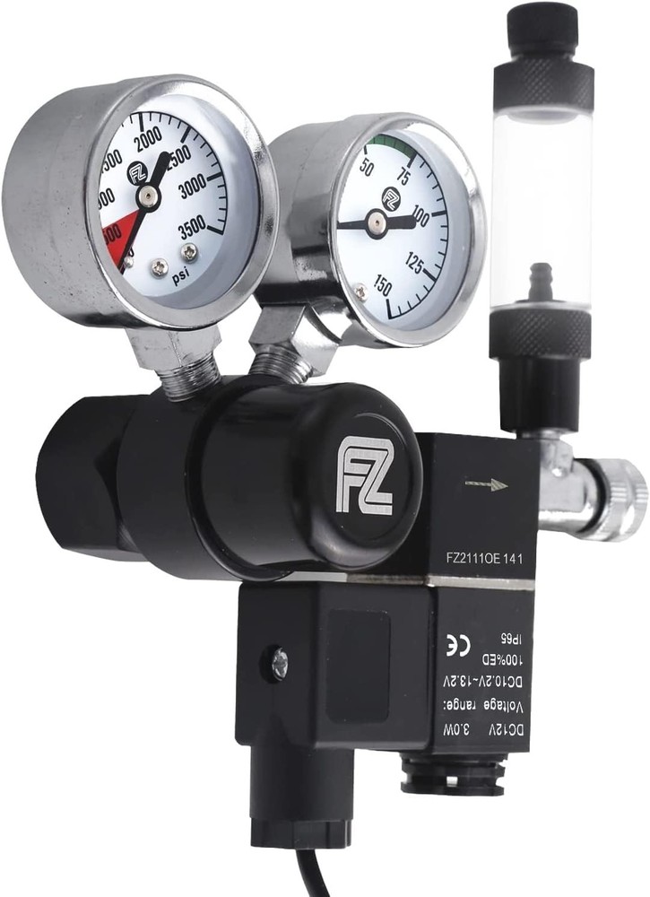 High Precision CO2 Regulator for Aquariums with Adjustable Bubble Counter