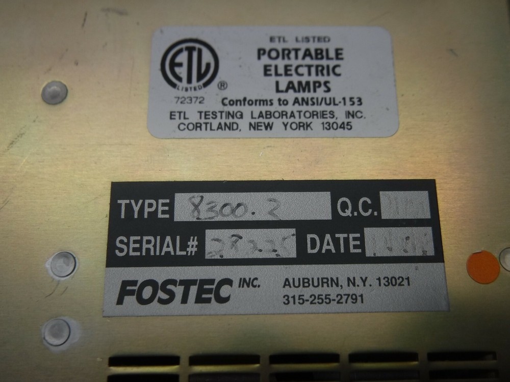 Fostec Fiber Optic Lamp 8375