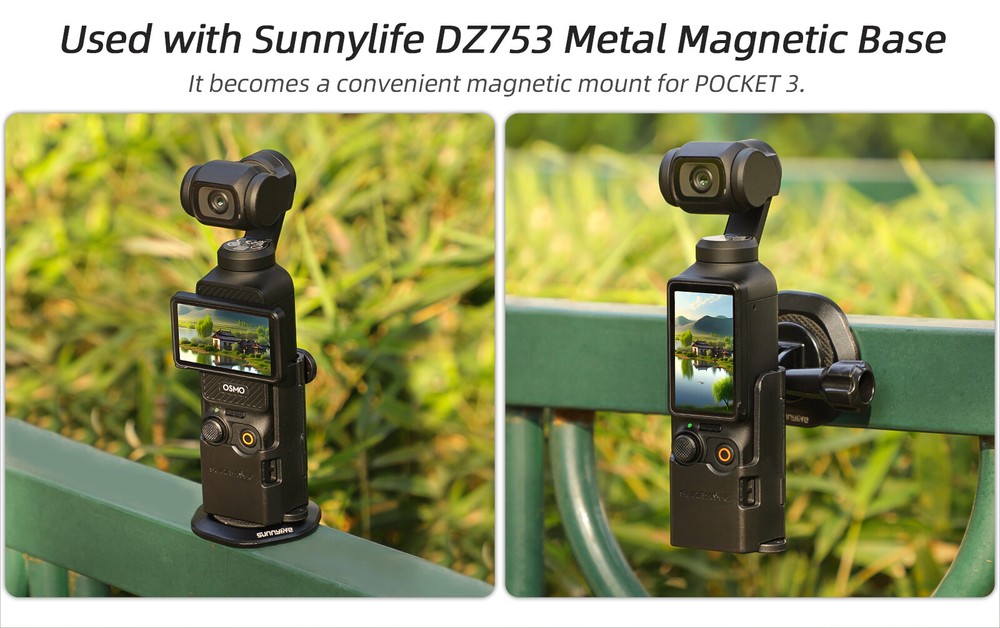 For DJI Osmo Pocket 3 Adapter Bracket Camera Expansion Adapter Mount Accessory