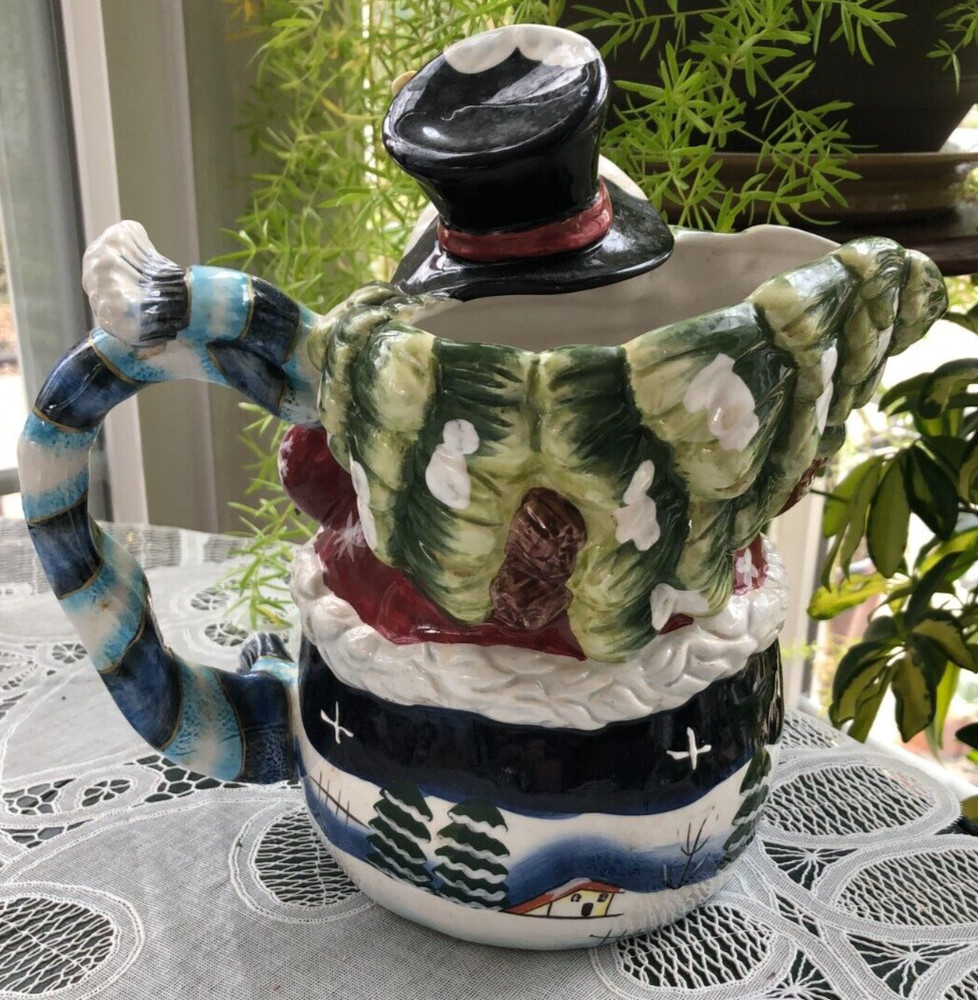8.5" PITCHER - SNOWMAN
